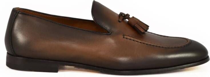 Doucal's Leren Mocassin Schoenen in Gerookt Grijs