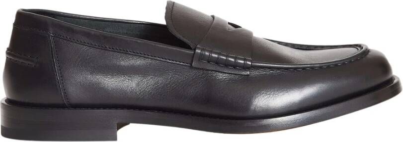 Doucal's Leren Penny Loafers voor Heren Black Heren