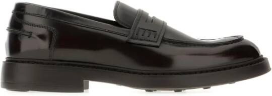 Doucal's Leren Veterschoenen Loafers Black Heren