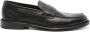Doucal's Zwarte Leren Penny Loafers Slippers - Thumbnail 1