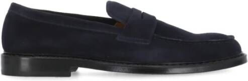 Doucal's Penny MOC Leren Loafers Blue Heren