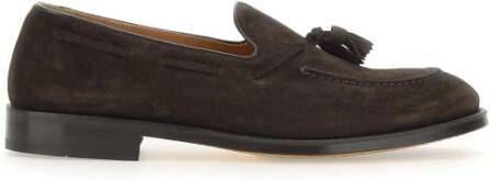 Doucal's Mink Suede Loafers Donkerbruin