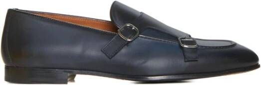 Doucal's Platte schoenen met dubbele gesp Adler Deco Blue Heren