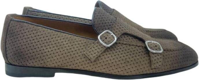 Doucal's Printed Bokeh Double Buckle Loafers