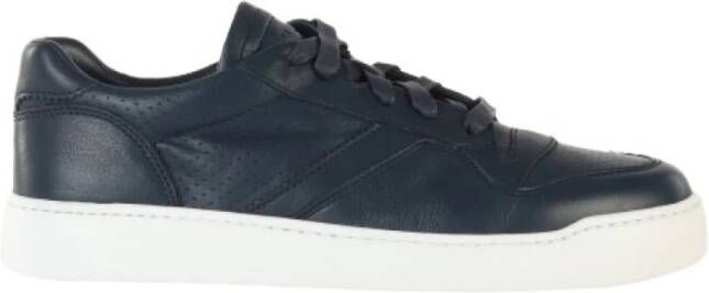 Doucal's Italiaanse Ambachtelijke Geperforeerde Leren Sneakers Wit - Foto 1
