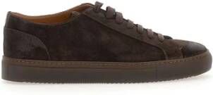 Doucal's Hoogwaardige bruine suède sneakers Brown Heren