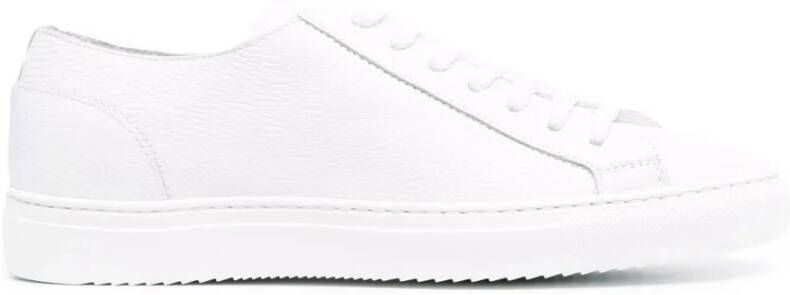 Doucal's Witte Leren Panel Sneakers