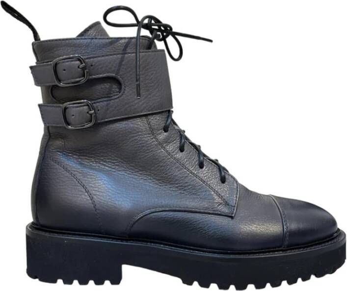 Doucal's Stag Boots Grijs Leer