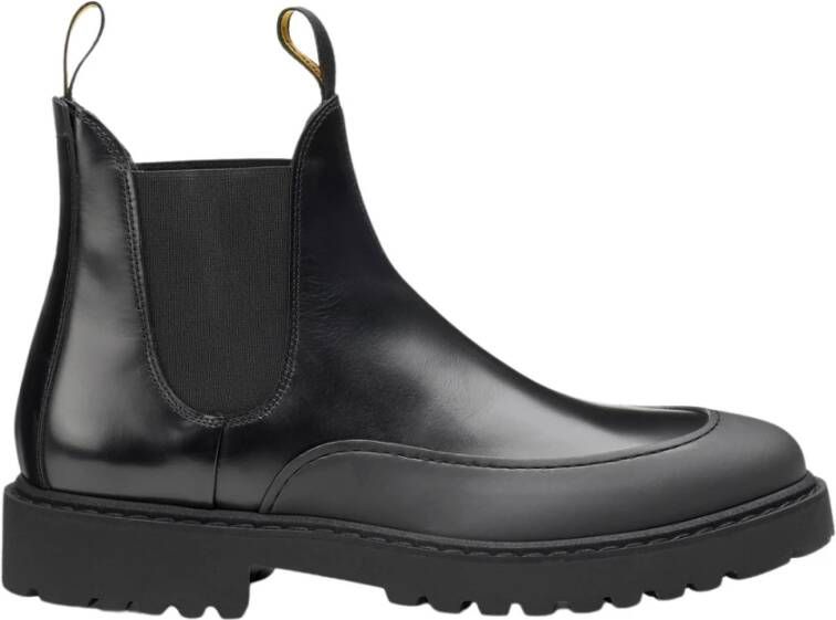 Doucal's Stijlvolle Chelsea Boots voor Heren Zwart Heren