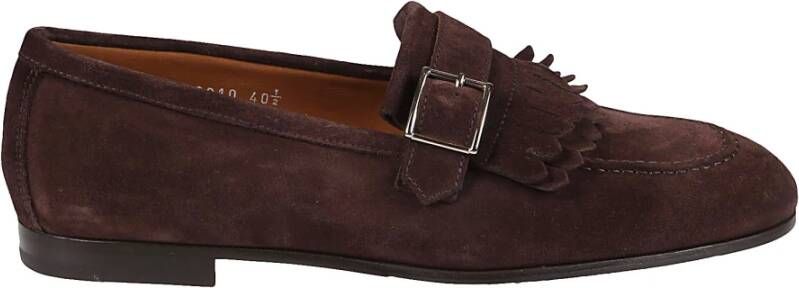 Doucal's Stijlvolle gesp loafers Brown Heren