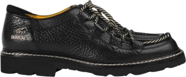 Doucal's Stijlvolle leren loafers met touwdetail