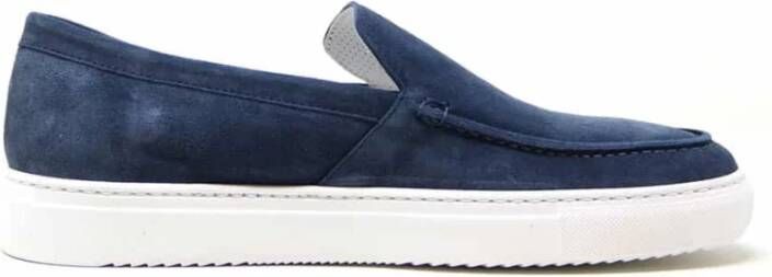 Doucal's Suède Loafers voor Heren Blue Heren