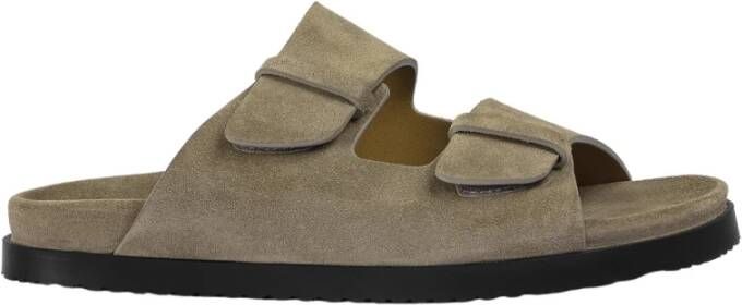 Doucal's Suède Sandalen met Dubbele Band