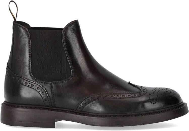 Doucal's Triumph Donkere Chelsea Brogue Enkellaars
