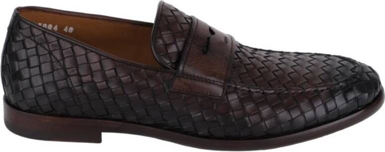 Doucal's Verweerde leren loafers Brown Heren