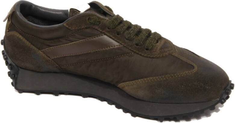 Doucal's Vintage Effect Suède Stoffen Sneakers