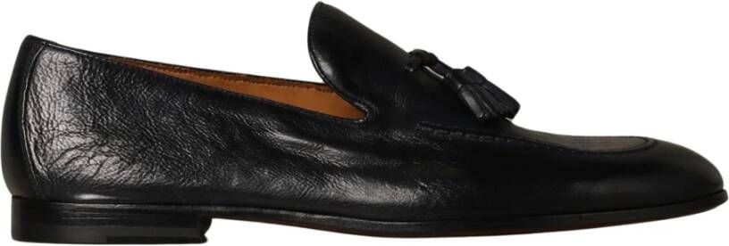 Doucal's Vintage Leren Instap Mocassins Blue Heren