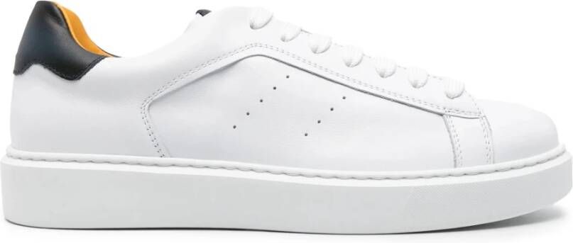 Doucal's Wit Blauw Sneaker White Heren