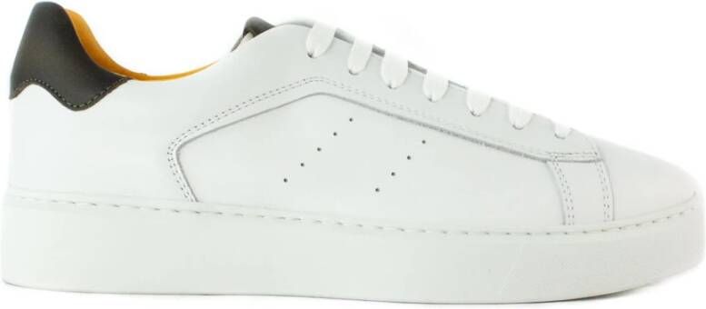 Doucal's Witte Leren Sneakers met Memory Foam Binnenzool White Heren
