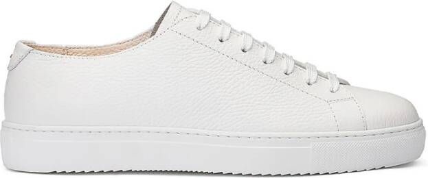 Doucal's Witte Leren Veterschoenen
