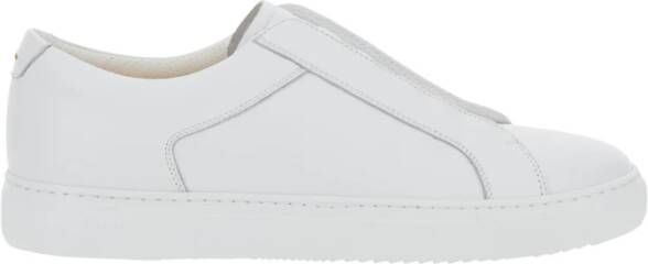 Doucal's Witte Sneakers met Elastische Bandjes Design