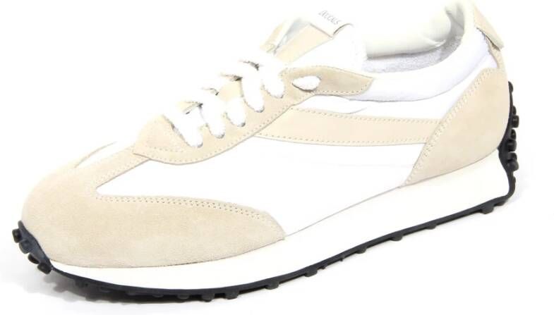 Doucal's Witte Suède Stoffen Schoenen