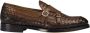 Doucal's Zwarte Brogue Monk Strap Loafers - Thumbnail 1