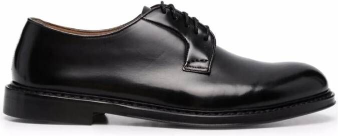Doucal's Zwarte Derby Schoenen voor Mannen Black Heren