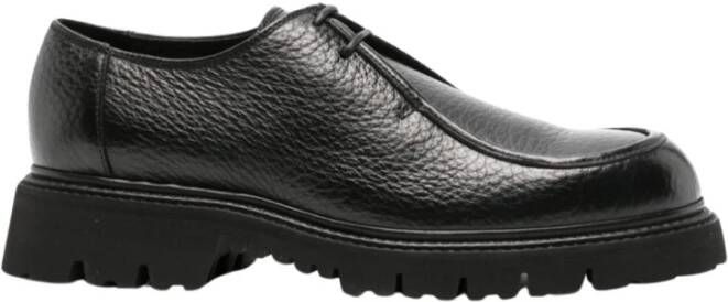 Doucal's Zwarte Geborduurde Loafers Black Heren