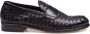 Doucal's Zwarte Geweven Leren Mocassin - Thumbnail 1