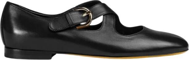 Doucal's Zwarte leren loafers
