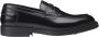 Doucal's Zwarte Penny Moccasins met Verhoogde Stiksels Black Heren - Thumbnail 1