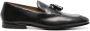 Doucal's Zwarte Leren Loafers met Kwast Detail Black Heren - Thumbnail 1