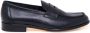 Doucal's Zwarte Leren Penny Loafer Schoenen - Thumbnail 1