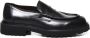 Doucal's Zwarte leren Penny Loafers - Thumbnail 1