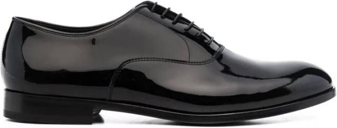 Doucal's Zwarte Oxford Veterschoenen Black Heren