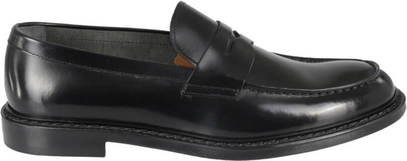 Doucal's Zwarte Penny Loafer Schoen