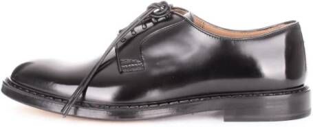 Doucal's Zwarte platte schoenen Black Heren