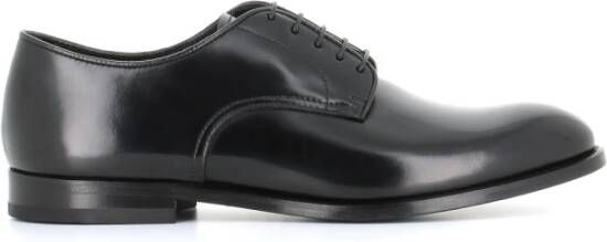 Doucal's Zwarte platte schoenen Black Heren