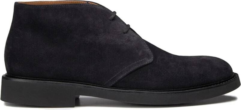 Doucal's Zwarte Veterschoenen Black Heren