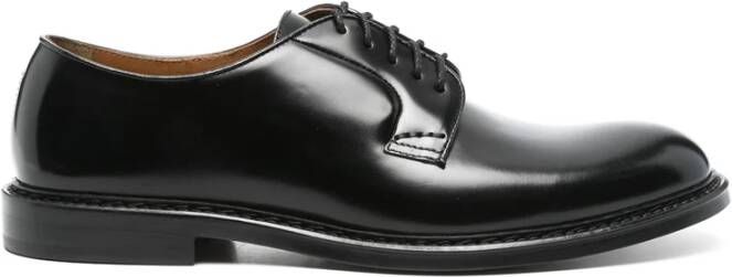 Doucal's Zwarte Veterschoenen van Leer