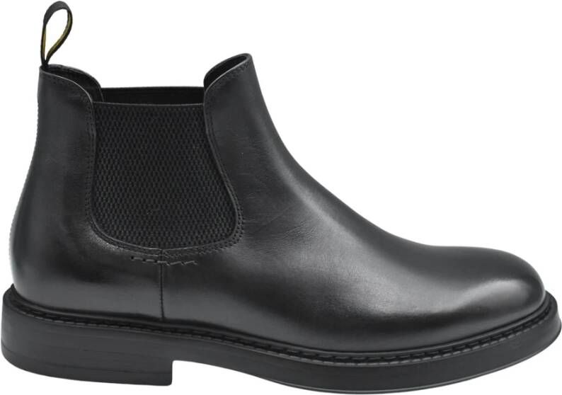 Doucal's Zwarte Veterschoenen voor Mannen
