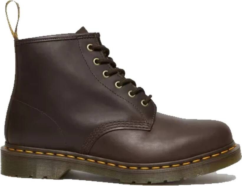 Dr. Martens 101 Bex Leren Crazy Horse Laars Brown Dames