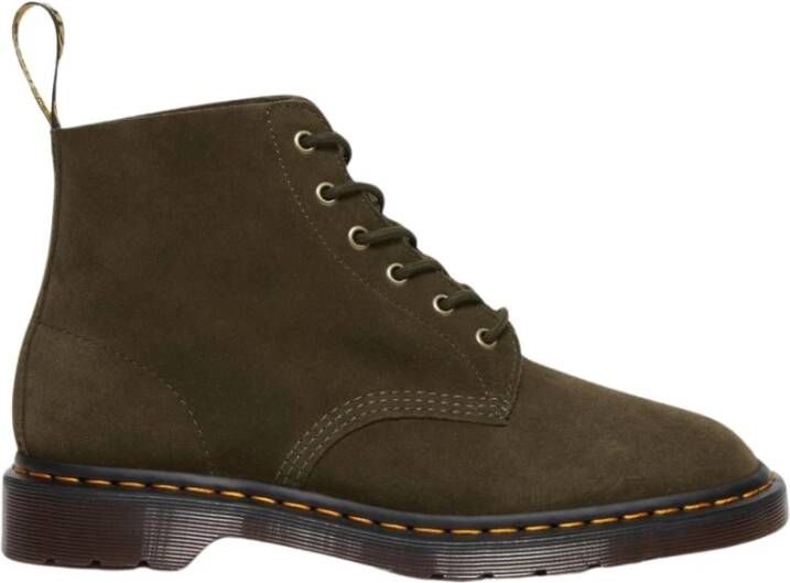 Dr. Martens 101 UB Repello Calf Suede Olive Laars Green Heren