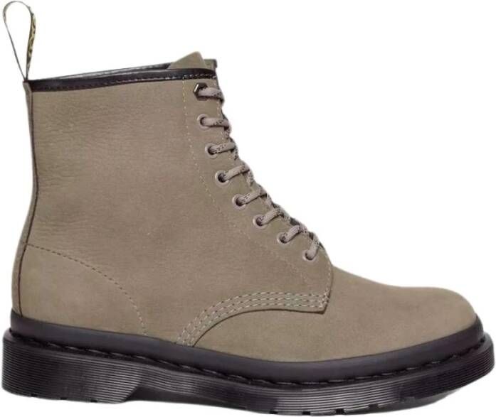 Dr. Martens Grijze enkellaarzen met metalen oogjes