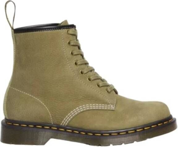 Dr. Martens 1460 Tumbled Nubuck + EH Suede Hoge schoenen olijfgroen