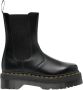 Dr. Martens Quad Squared Zwarte Lederen Boots Black Dames - Thumbnail 2
