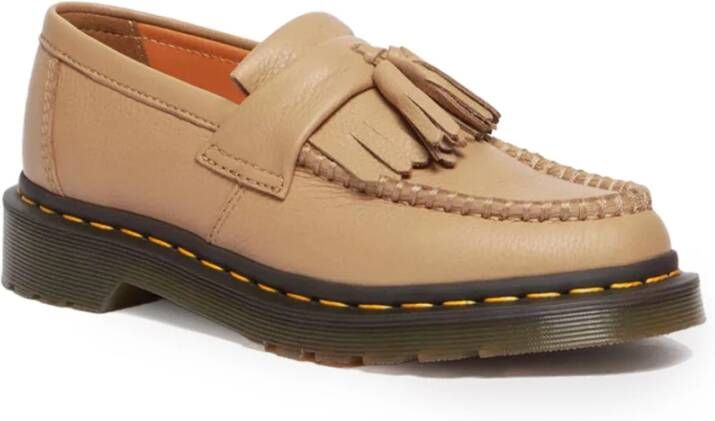 Dr. Martens Adrian Virginia Lage Leren Schoenen Beige Dames