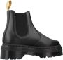Dr. Martens Beatles V2976 Quad Zwarte Leren Platform Schoenen Black Dames - Thumbnail 3
