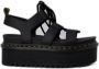 Dr. Martens Athena Leren Sandalen Lente Zomer Collectie Black Dames - Thumbnail 1